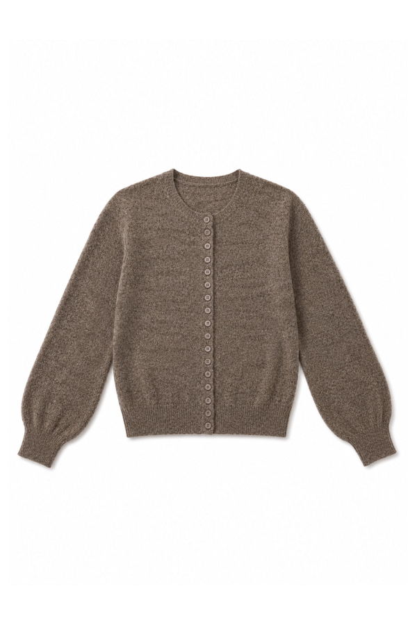 Ali Golden Mohair Multi Button Cardigan