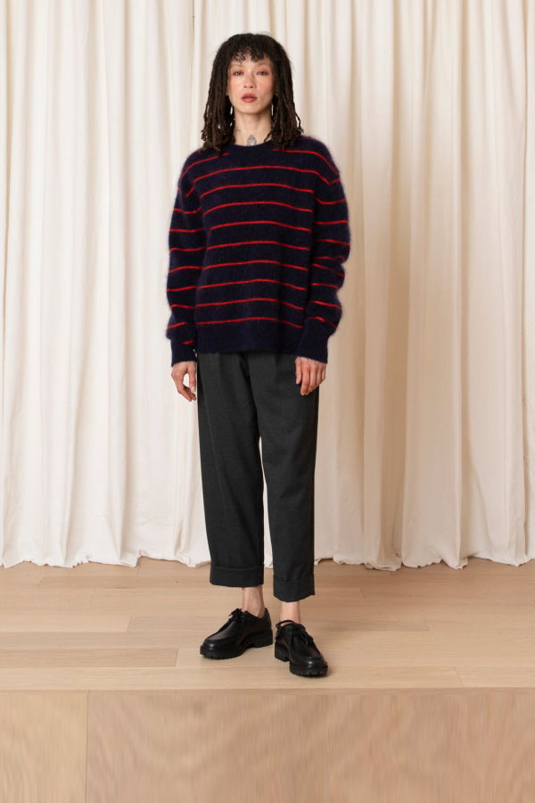 Ali Golden Oversized Mohair Pullover Sweater