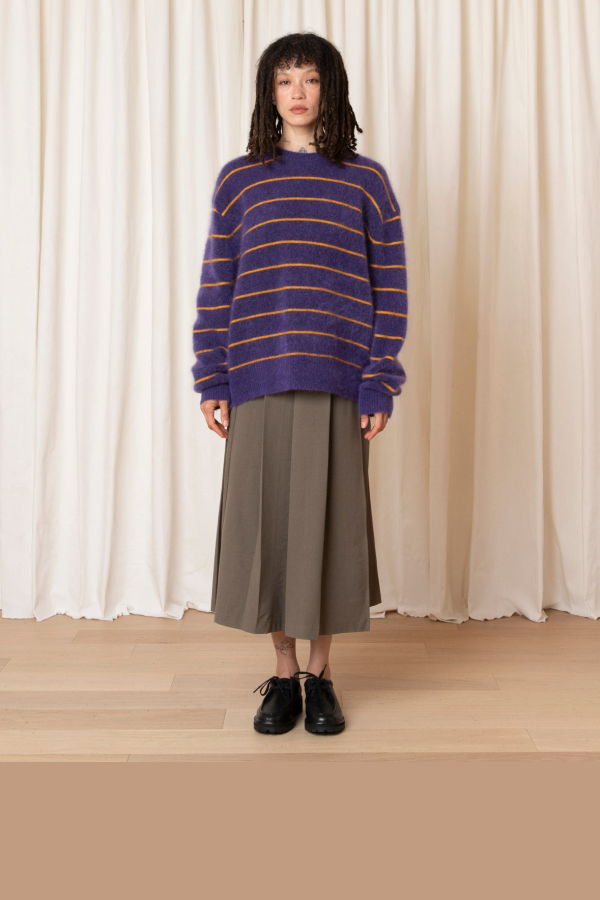 Ali Golden Oversized Mohair Pullover Sweater