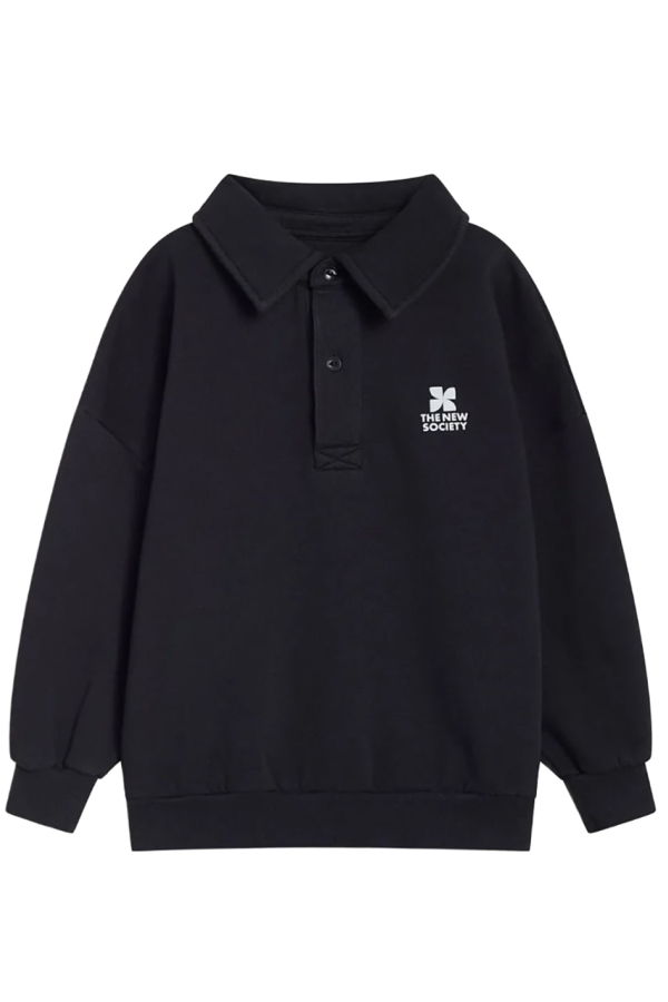 KIDS The New Society TNS Logo Polo Sweatshirt - Gray