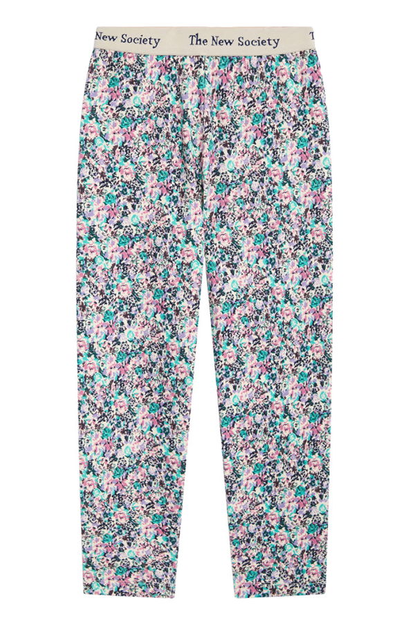 KIDS The New Society TNS Rib Leggings Ashby Blue Floral Print