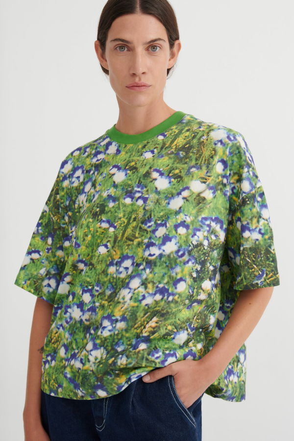 Kowtow Oversized Boxy Tee - Bluebell