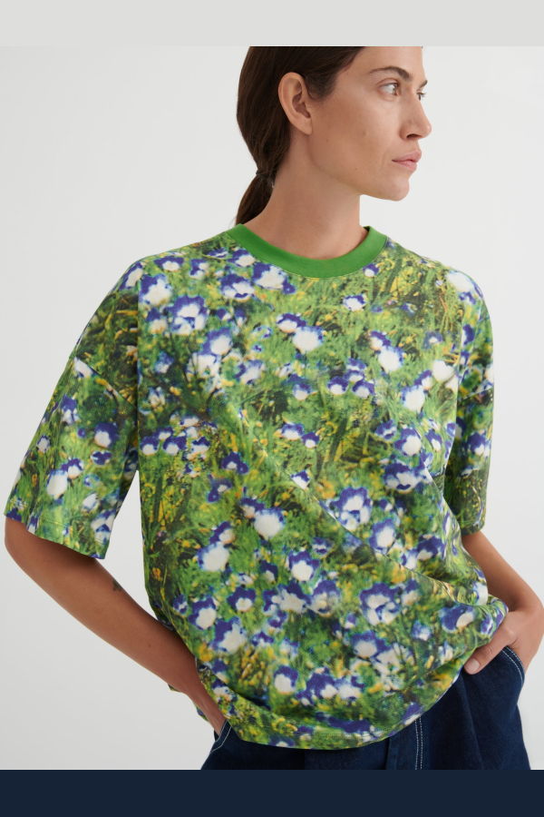 Kowtow Oversized Boxy Tee - Bluebell