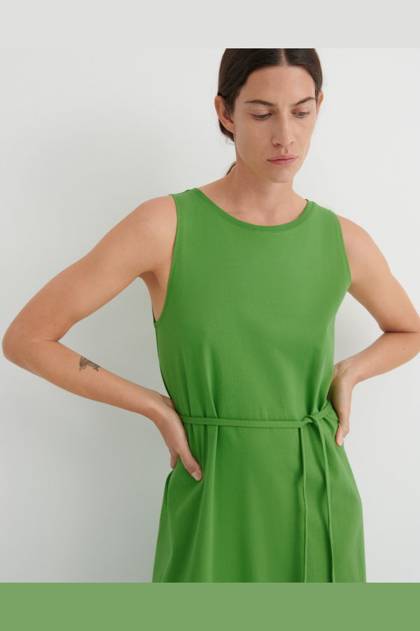 Kowtow Tank Swing Dress - Spring Green