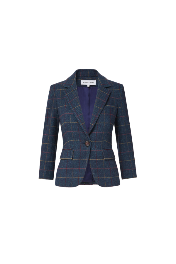 Veronica Beard Schoolboy Dickey Jacket - Teal Multi