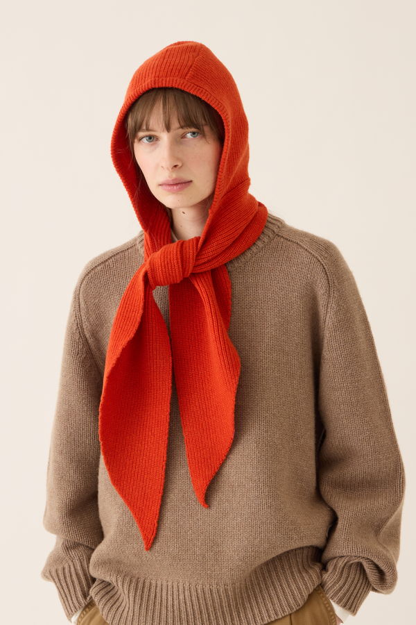 DEMYLEE Zora Merino Wool Hooded Scarf