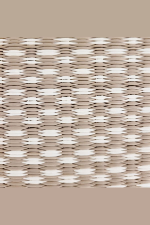 Mad Mats Basic Sand & White Runner Rug