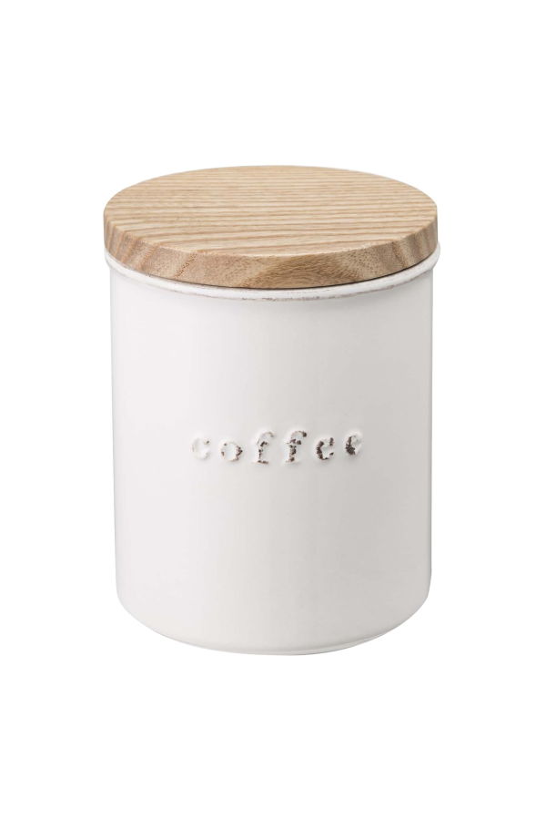 Yamazaki Home Ceramic Canister - White