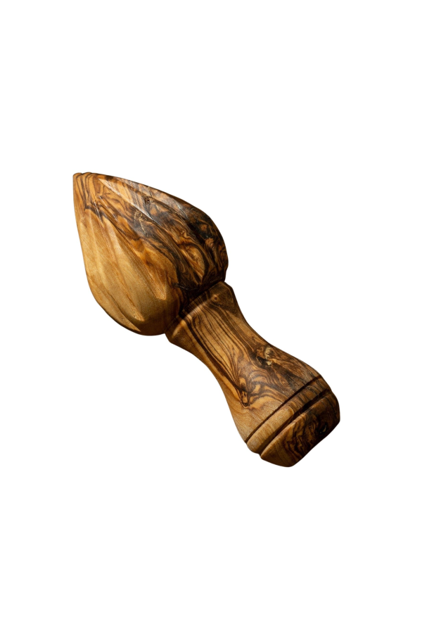 Gharyan Stoneware Natural Olive Wood Lemon Press