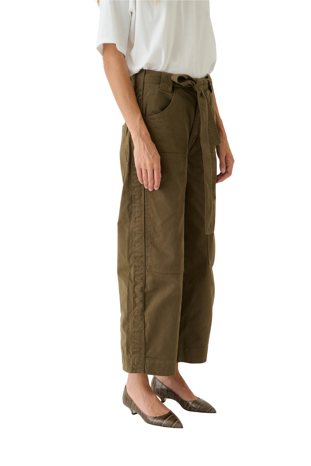 Jamie Haller The Karate Pant - Military Green - Image 4 of 5