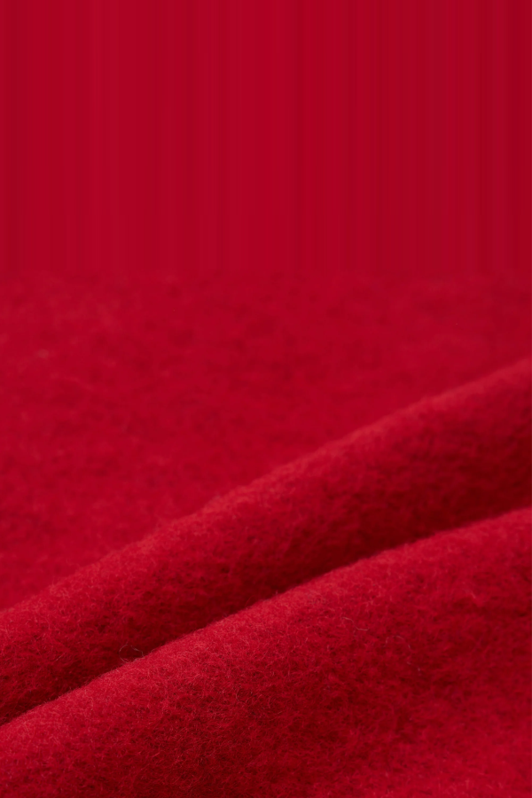 Universal Works Wool Fleece Cardigan - Scarlet