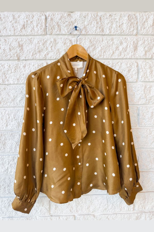 The Great. The Zenith Top - Copper Bubble Dot