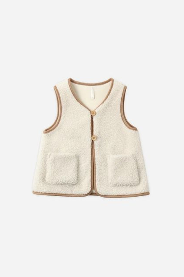 KIDS Rylee + Cru Sherpa Vest - Natural