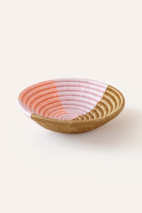 Indego Africa Geo Pastel Mini Plateau Basket