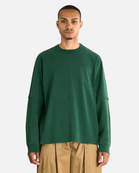 Sage Nation LS Lock Tee - Navy | Garmentory