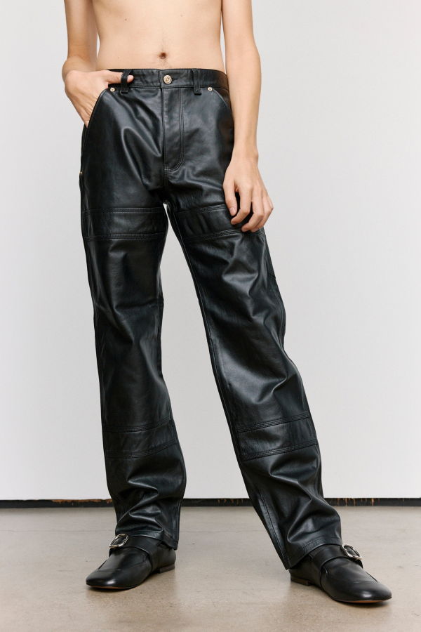 Wales Bonner Calf Leather Nomad Trouser