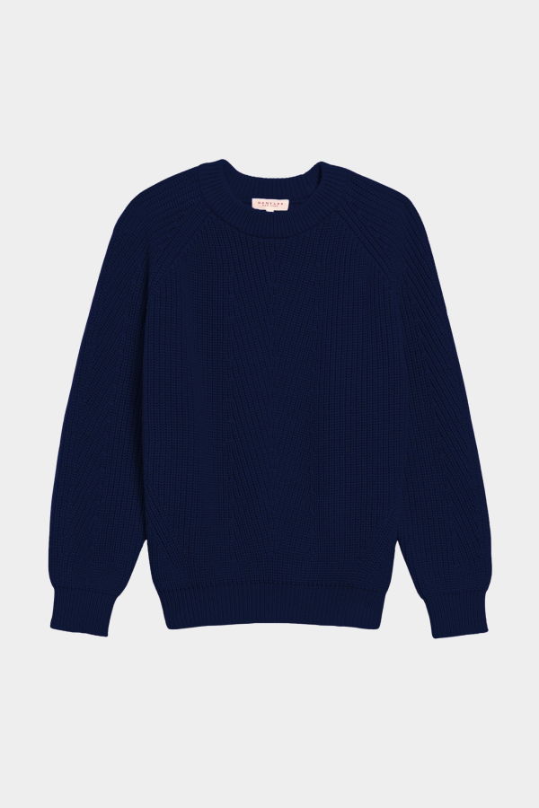 DEMYLEE Chelsea Organic Cotton Sweater - Navy