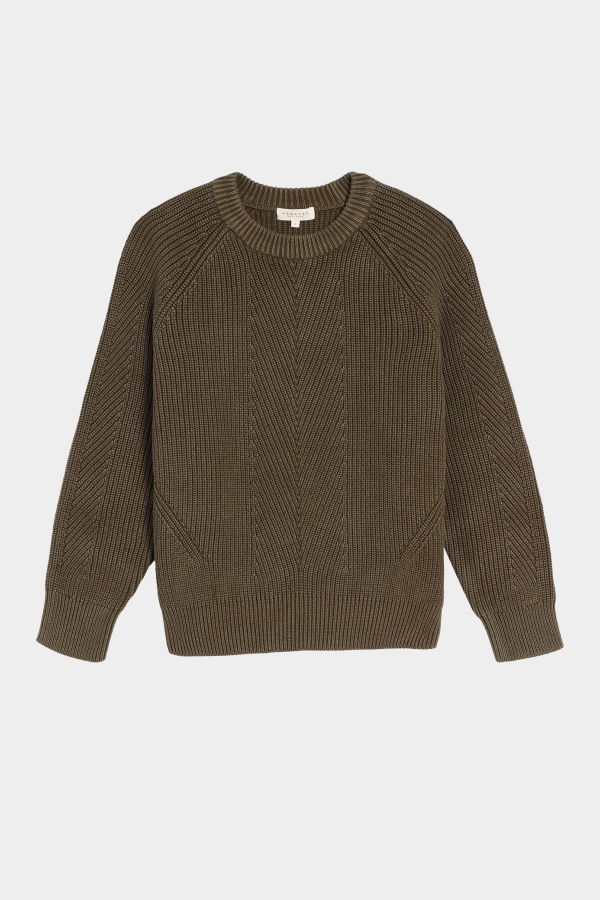 DEMYLEE Chelsea Washed Cotton Sweater - Caper