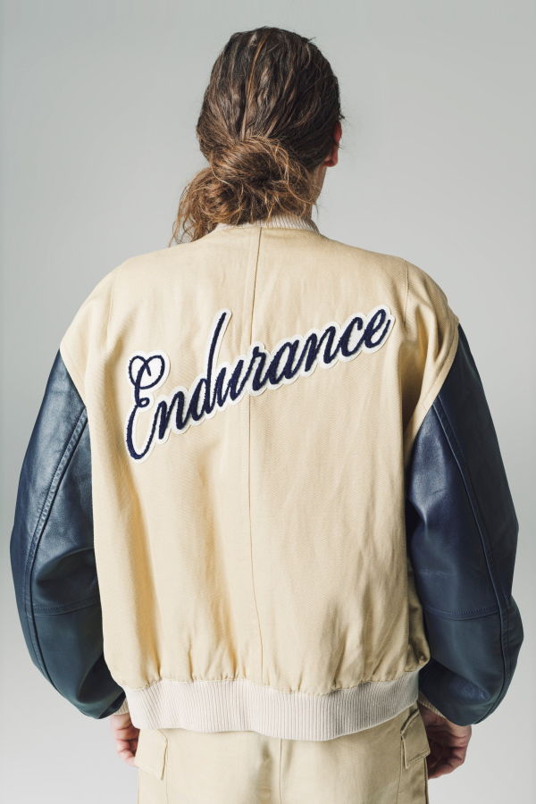 Wales Bonner Sky Varsity Jacket