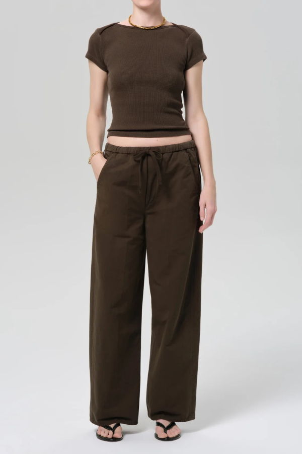 Citizens of Humanity Aurora Pull On Trousers - Moss