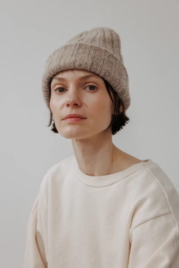 Wol Hide Rib Hat - Oatmeal