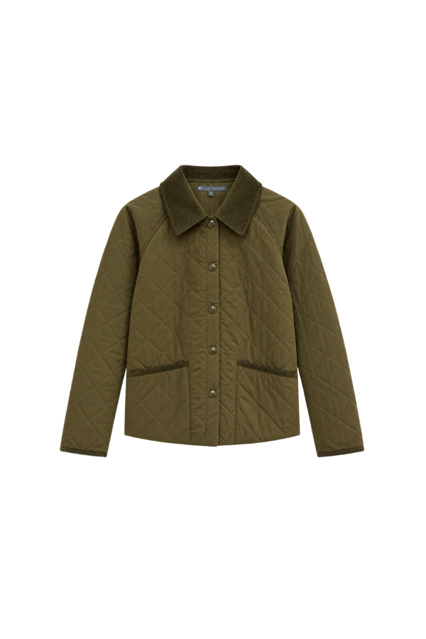 ELLIOTT LAUREN Quilted Pleasure Jacket - Olive