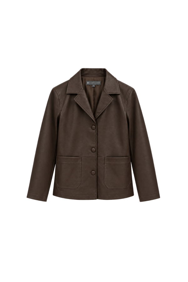 ELLIOTT LAUREN Snap Out Of It Jacket - Chocolate