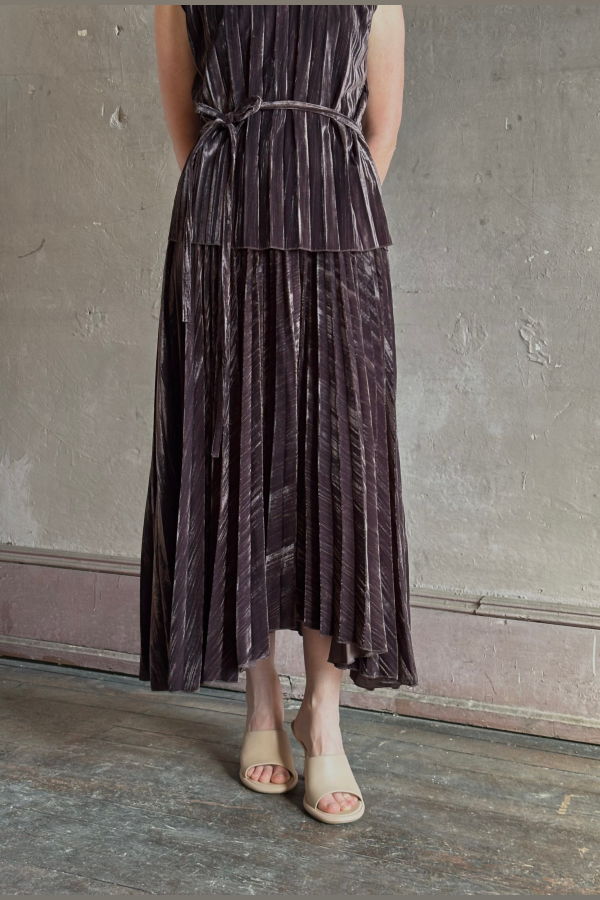Proenza Schouler Daphne Crushed Velvet Skirt
