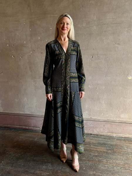 Veronica Beard Ruben Midi Dress - Ecru