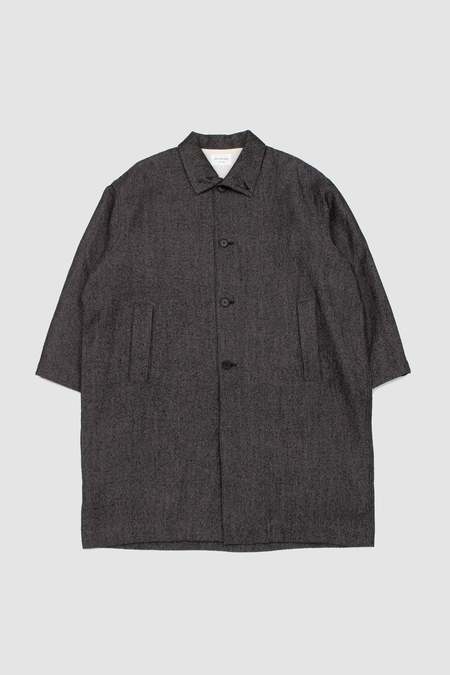 Still By Hand Oversized coated MAC - Black | Garmentory