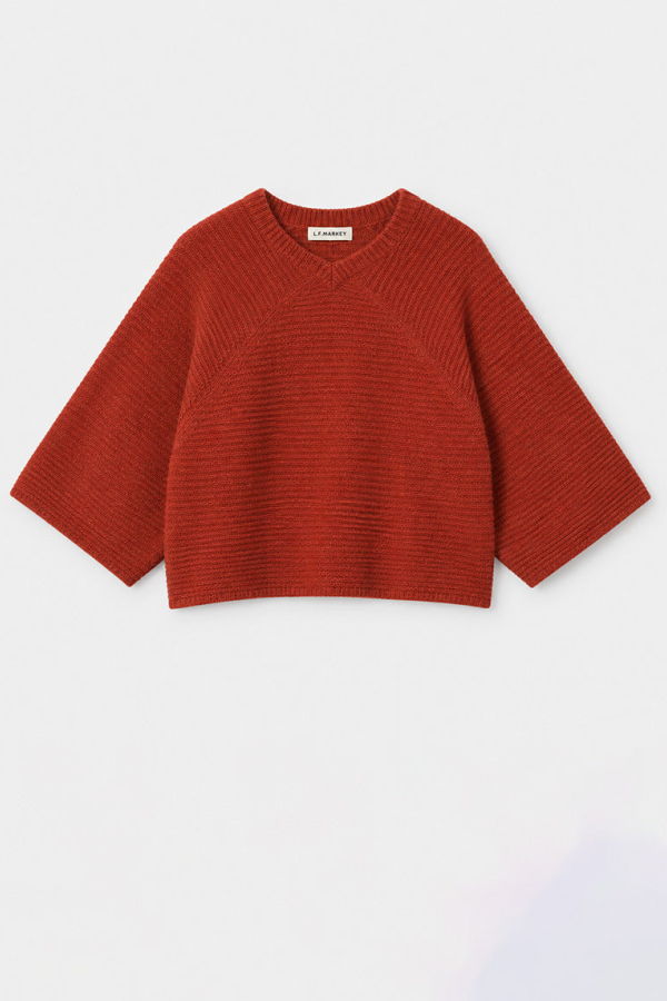 L.F.Markey Tori Knit Top - Paprika Red