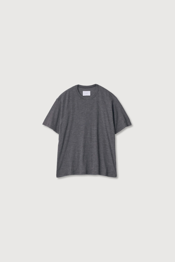 ssstein Fine Wool Oversized Short Sleeve Tee - Dark Grey