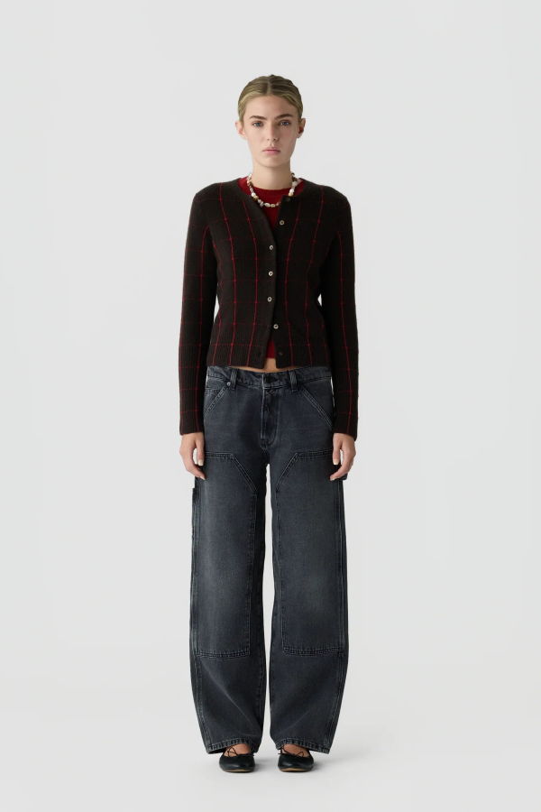 Guest in Residence Jane Checker Cardigan