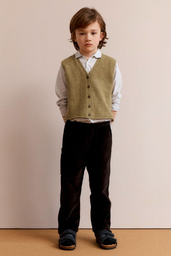 KIDS Caramel Chestnut Children's Cotton Velvet Trousers
