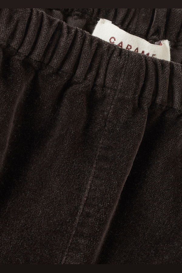 KIDS Caramel Ficus Baby Cotton Velvet Trousers