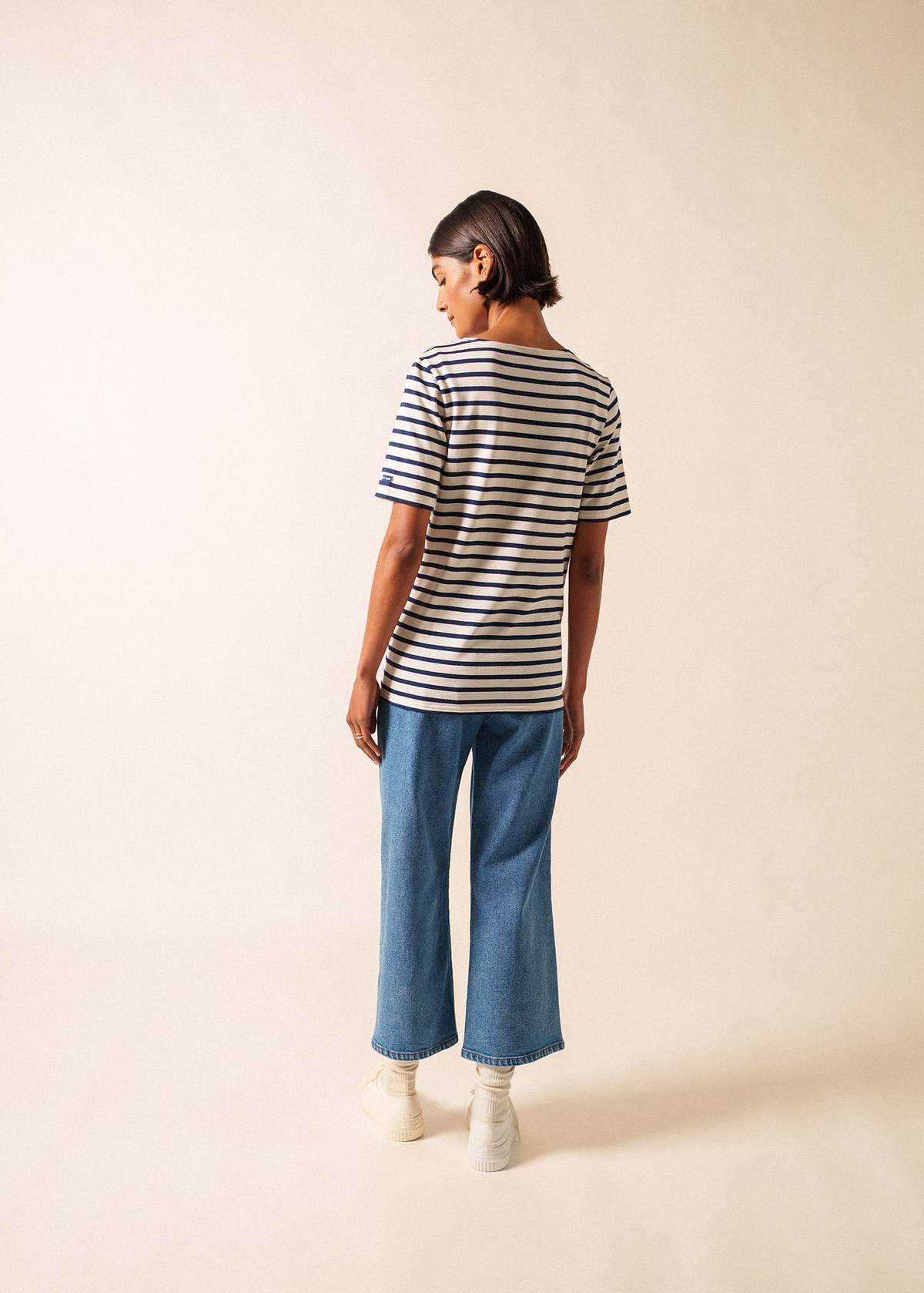 Saint James Levant Modern Breton Shirt - Ecru/Navy - Image 2 of 10
