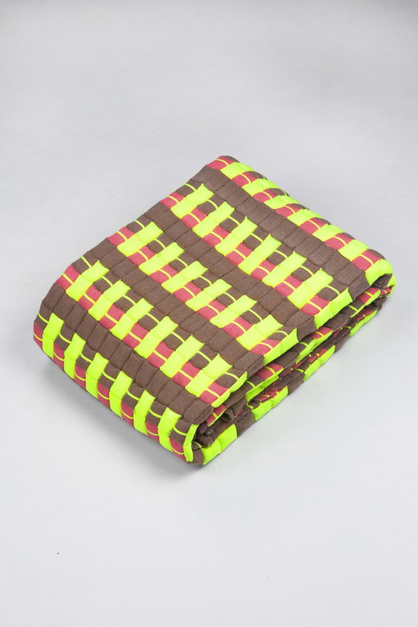 Archive New York Quilted Sujani Throw Blanket