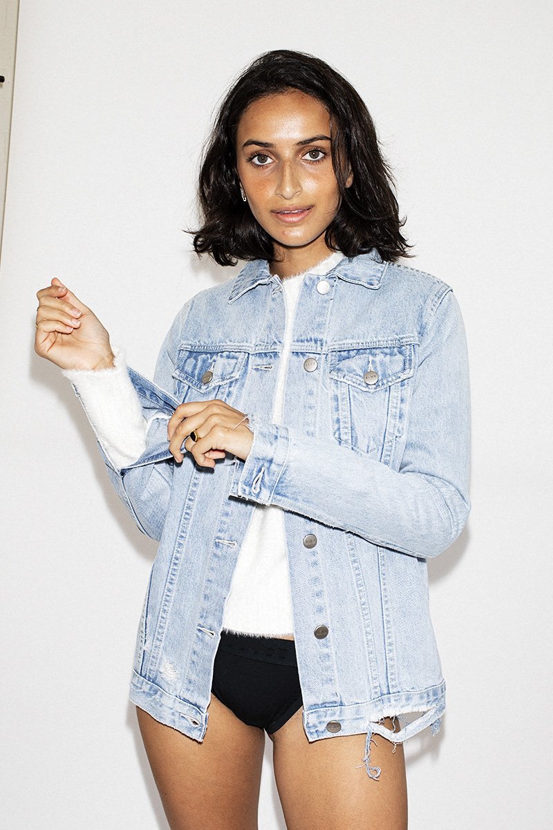 NEUW Maden Denim Jacket Beaten Blue Garmentory