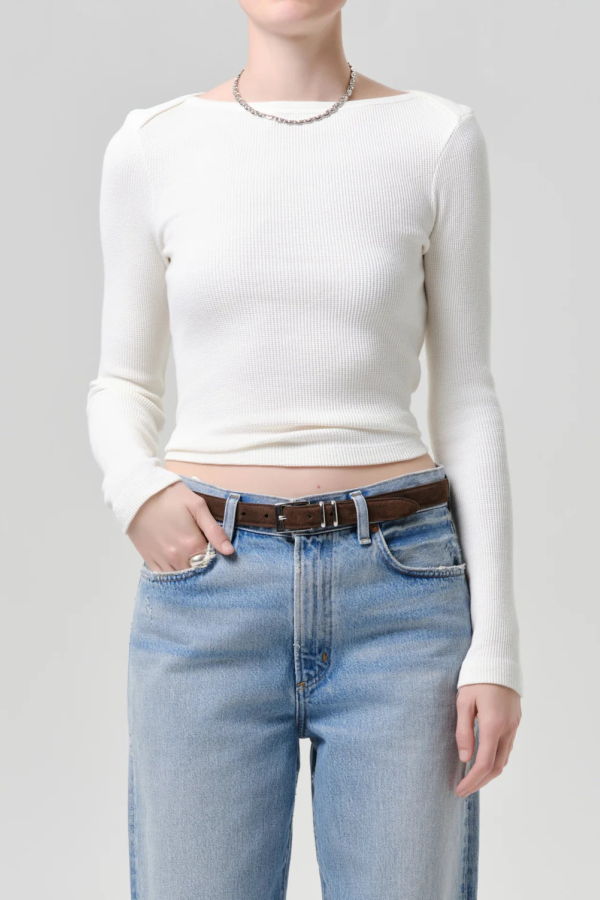 Citizens of Humanity Long Sleeve Baby Waffle Tee