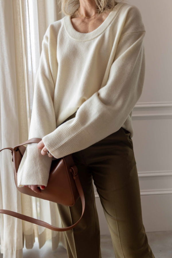 House of Dagmar Soft Wool Scoop Knit Sweater