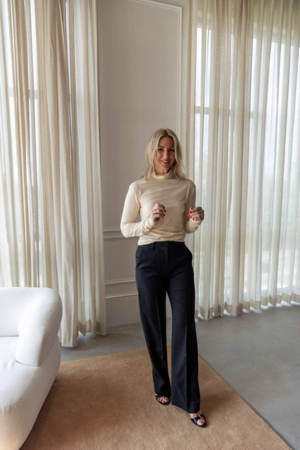 House of Dagmar Wool Jersey Rollneck Top