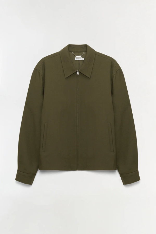 Jonathan Simkhai Sidney Blouson Jacket - Dark Olive