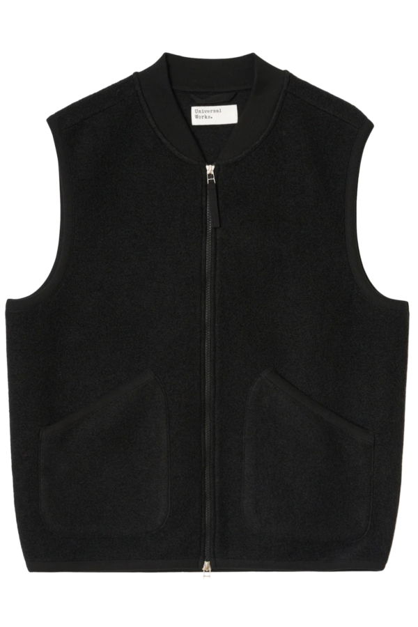 Universal Works Wool Fleece Zip Waistcoat