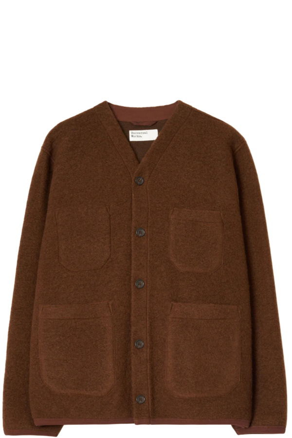 Universal Works Wool Fleece Cardigan