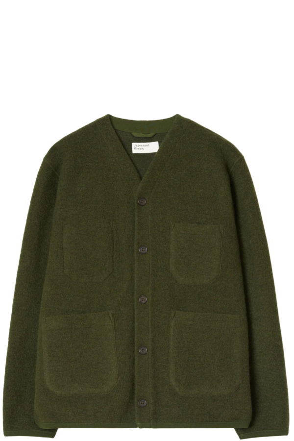 Universal Works Wool Fleece Cardigan