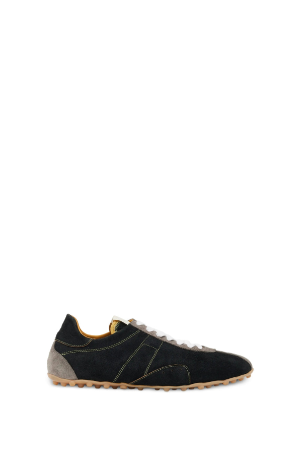 Maison Margiela Sprinters Sneakers Washed Suede - Grey Smoke Shades/Grey