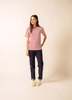Saint James Levant Modern Breton Shirt - Ecru/Maroon - Thumbnail 5