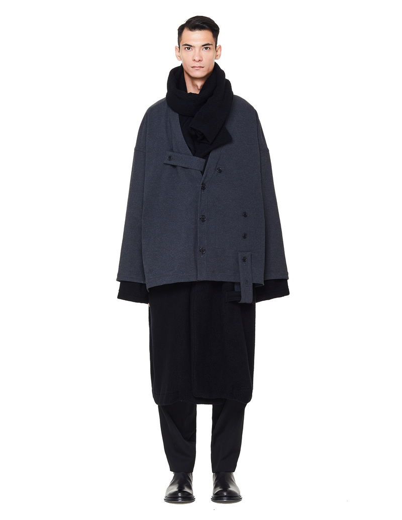 1.1｜THE ファッション Yohji Yamamoto Wool Poly Long Coat