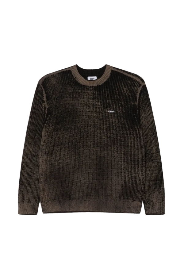 Obey Spray Effect Knit Sweater