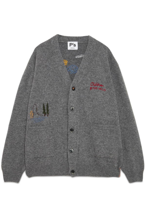 PRESIDENTS Hand Embroidered Wool Cardigan